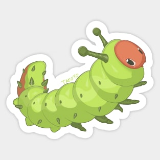 Rosy Maple Moth Caterpillar Sticker